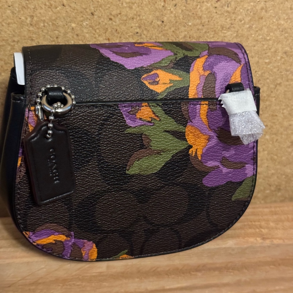 Coach Morgan Card Case On A Chain In Signature Canvas With Rose Print ~ NWTS! - Picture 7 of 7